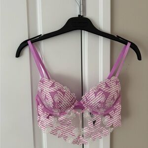 Victoria’s Secret Lightly-Lined Floral Embroidered Bra Top